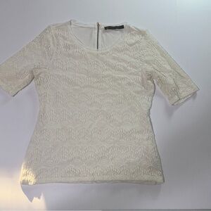 Outback Red Cream Textured Women's Blouse